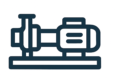 Skid de bombeo completo con bombas, tuberías y panel integrado.