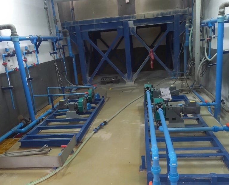 Bomba peristaltica para lecha de cal