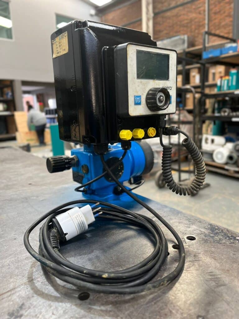 Bomba dosificadora SERA entregada despues de mantenimeinto correctivo